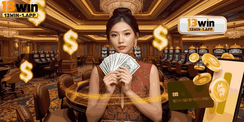 Hình ảnh người chơi hài lòng khi nạp tiền vào 13win