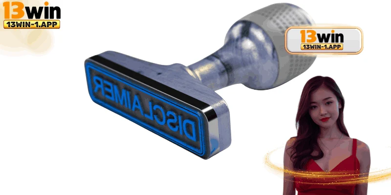 Hình minh họa giao diện Miễn trừ trách nhiệm trên nền tảng trực tuyến