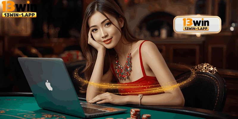 Một người chơi trải nghiệm các dịch vụ khi đã đăng nhập 13win